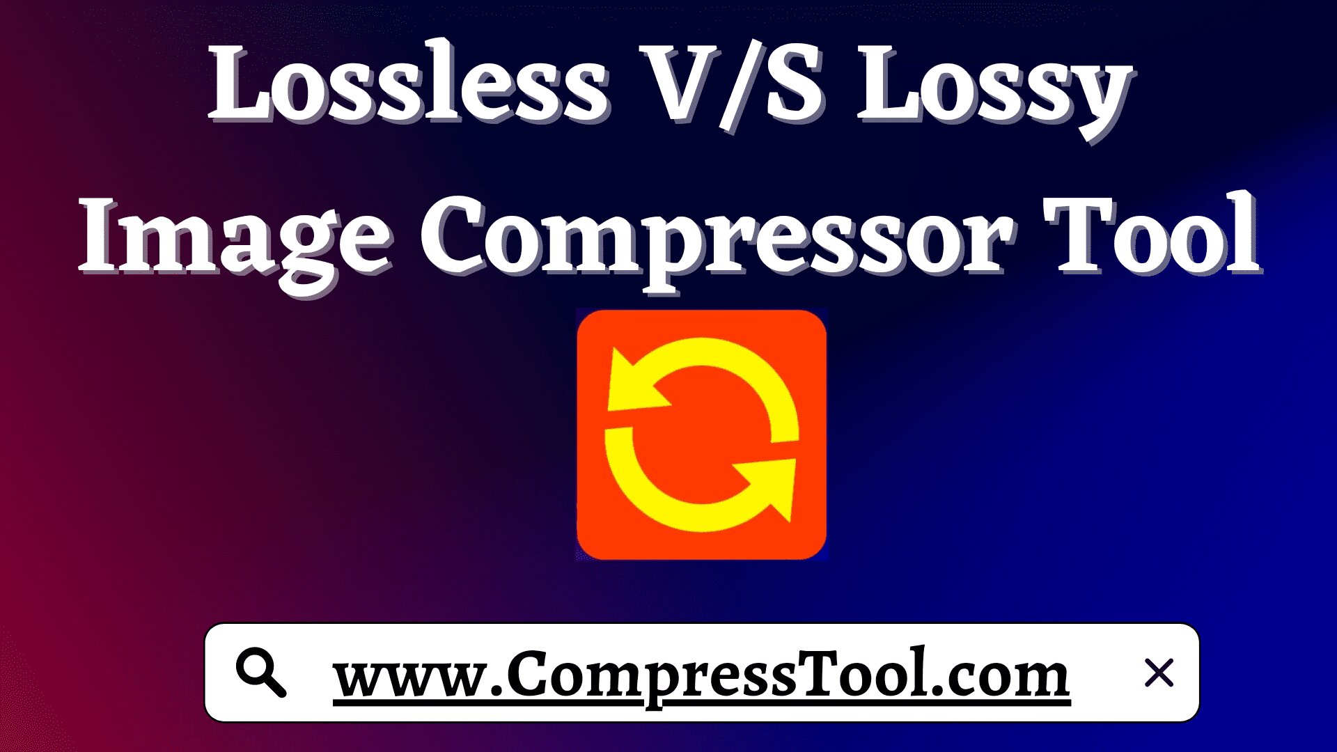 lossless and lossy image compressor tool